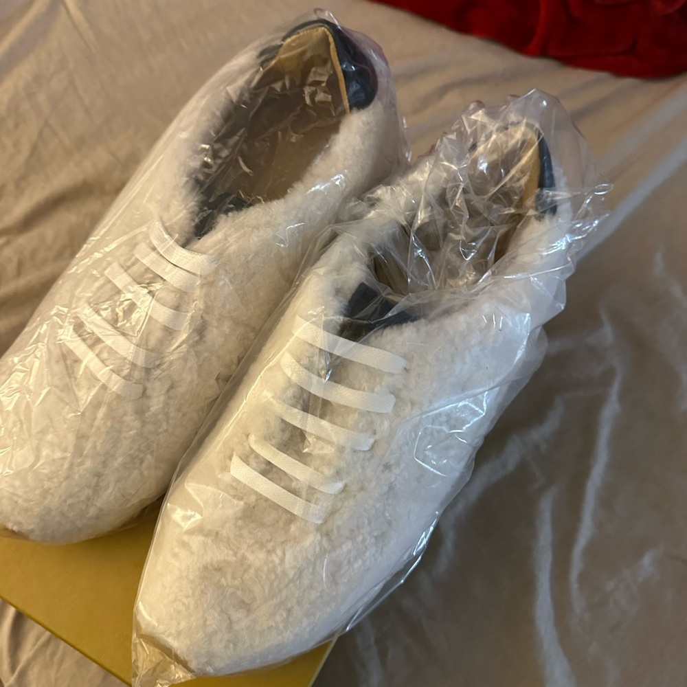 Rhude White Sherpa Runner Sneakers - Picture 6 of 9